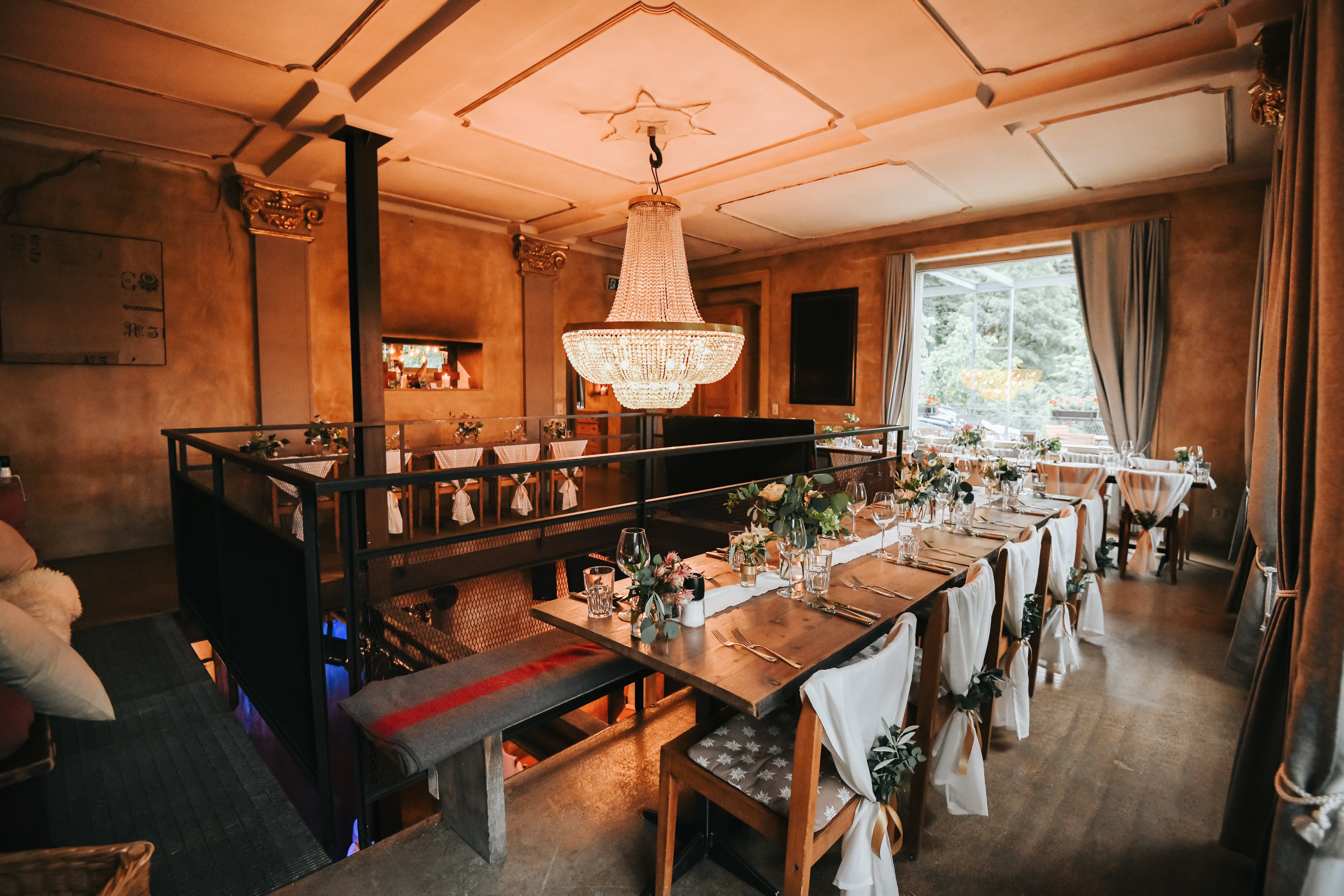 Winterhochzeit - Schweiz - Das Festsaal des Hotel Wetterhorn für eure Hochzeitsfeier. - Hotel Wetterhorn