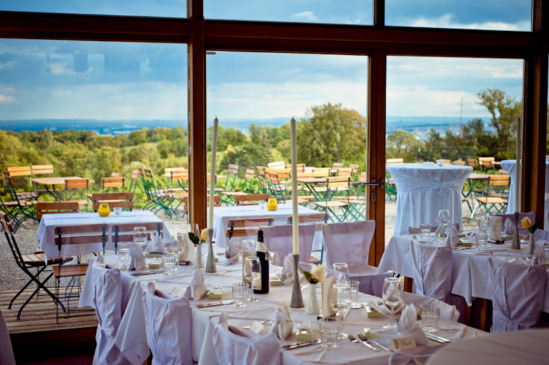 Winterhochzeit - Baden (Baden) - Die Aussicht aus dem Restaurant - Oktogon am Himmel
