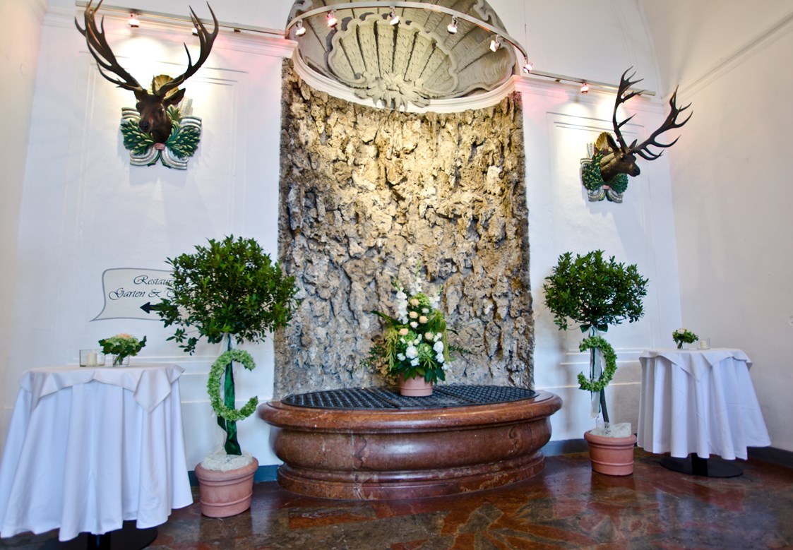 Hochzeitslocation: Eingang zum großen Saal  - Restaurant Stieglkeller - Salzburg