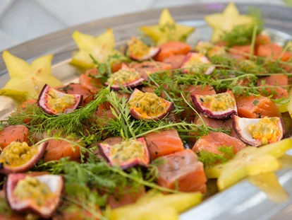 Winterhochzeit - Geeignet für: Hochzeit - gebeizter Lachs - Das Chadim