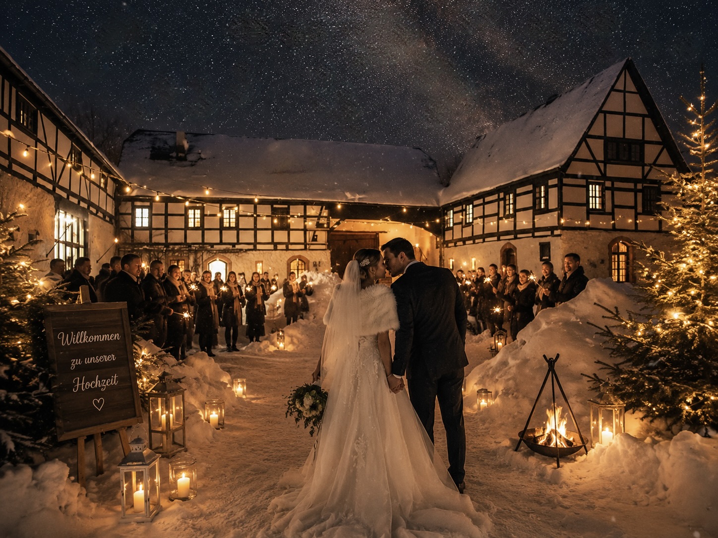 Winterhochzeit - Deutschland - Ein ganzer Ort für Ihre Liebe - HOTEL Denkmalschmiede Höfgen