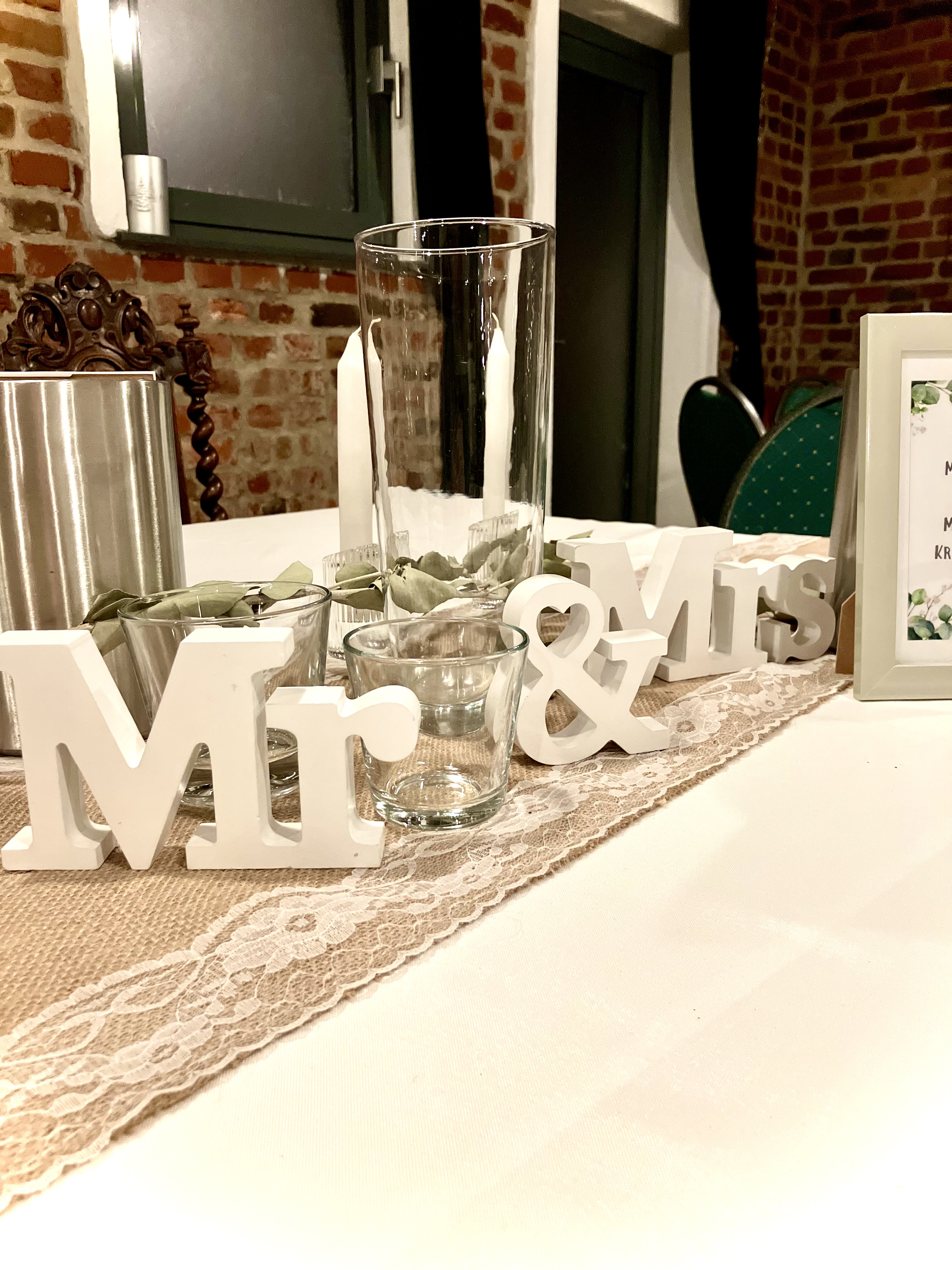 Hochzeitslocation: Dekoration Jute/natur - XS Events im Weidehof