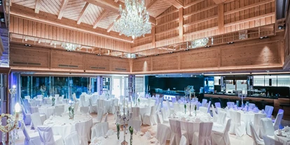 Winterhochzeit - Tirol - Der große Festsaal des Greenvieh in Mieming. - Greenvieh Chalet