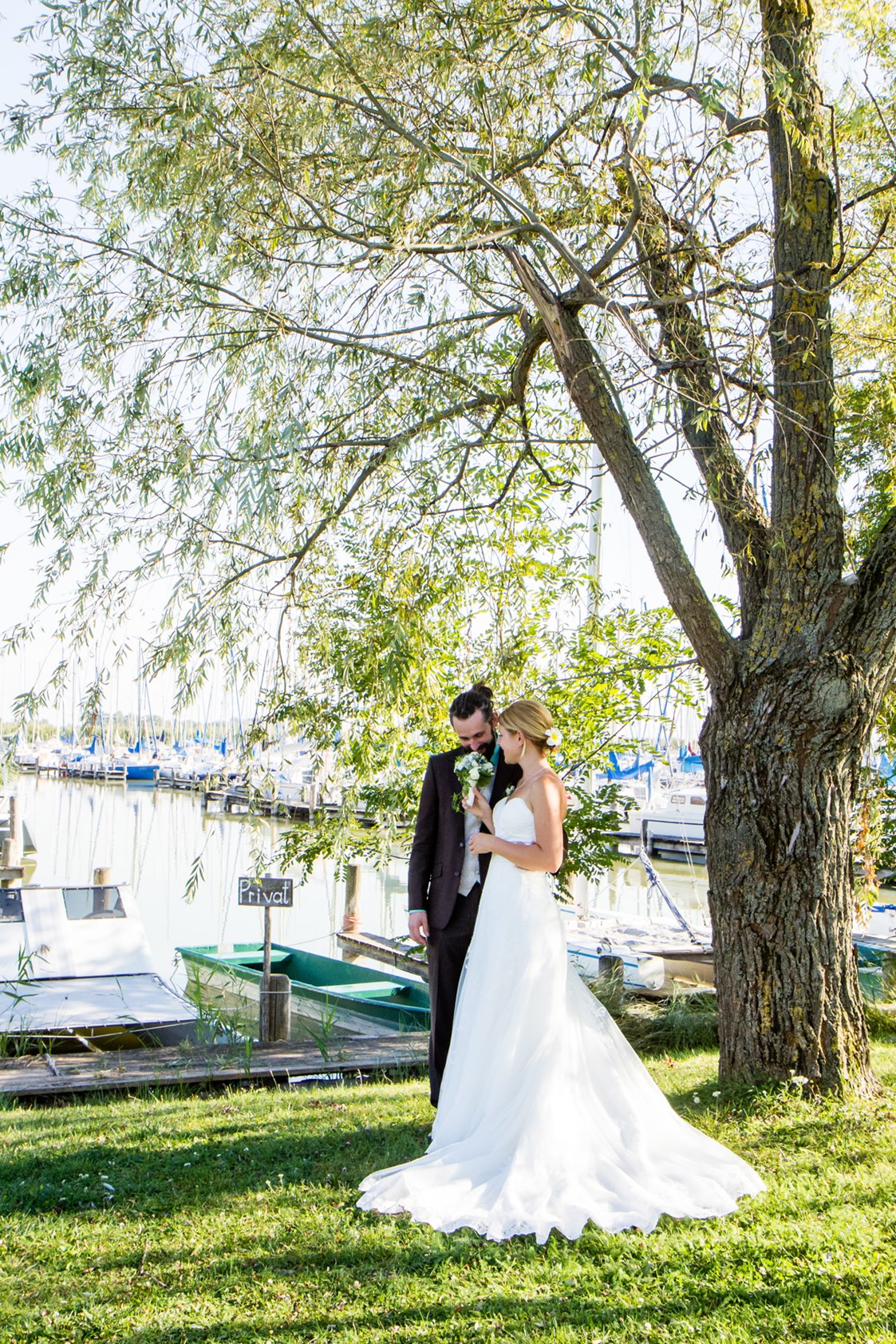 Hochzeitslocation: Tolle Fotomöglichkeiten direkt am Neusiedlersee sind für das Seepark-Weiden eine Selbstverständlichkeit. - Hotel Seepark-Weiden