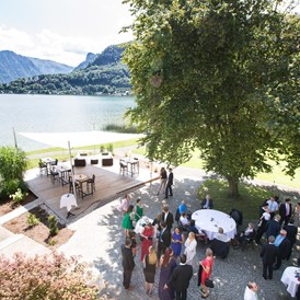 Hochzeitslocation: Heiraten in entspannter Atmosphäre direkt am Traunsee.
Foto © sandragehmair.com - Spitzvilla Traunkirchen