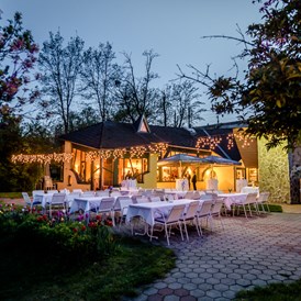 Hochzeitslocation: Abendstimmung an der La Creperie.
Foto © weddingreport.at - La Creperie