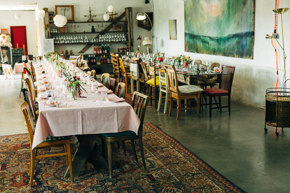 Hochzeitslocation: Der Indoorbereich der Stadtfluch Bergmühle. - Stadtflucht Bergmühle