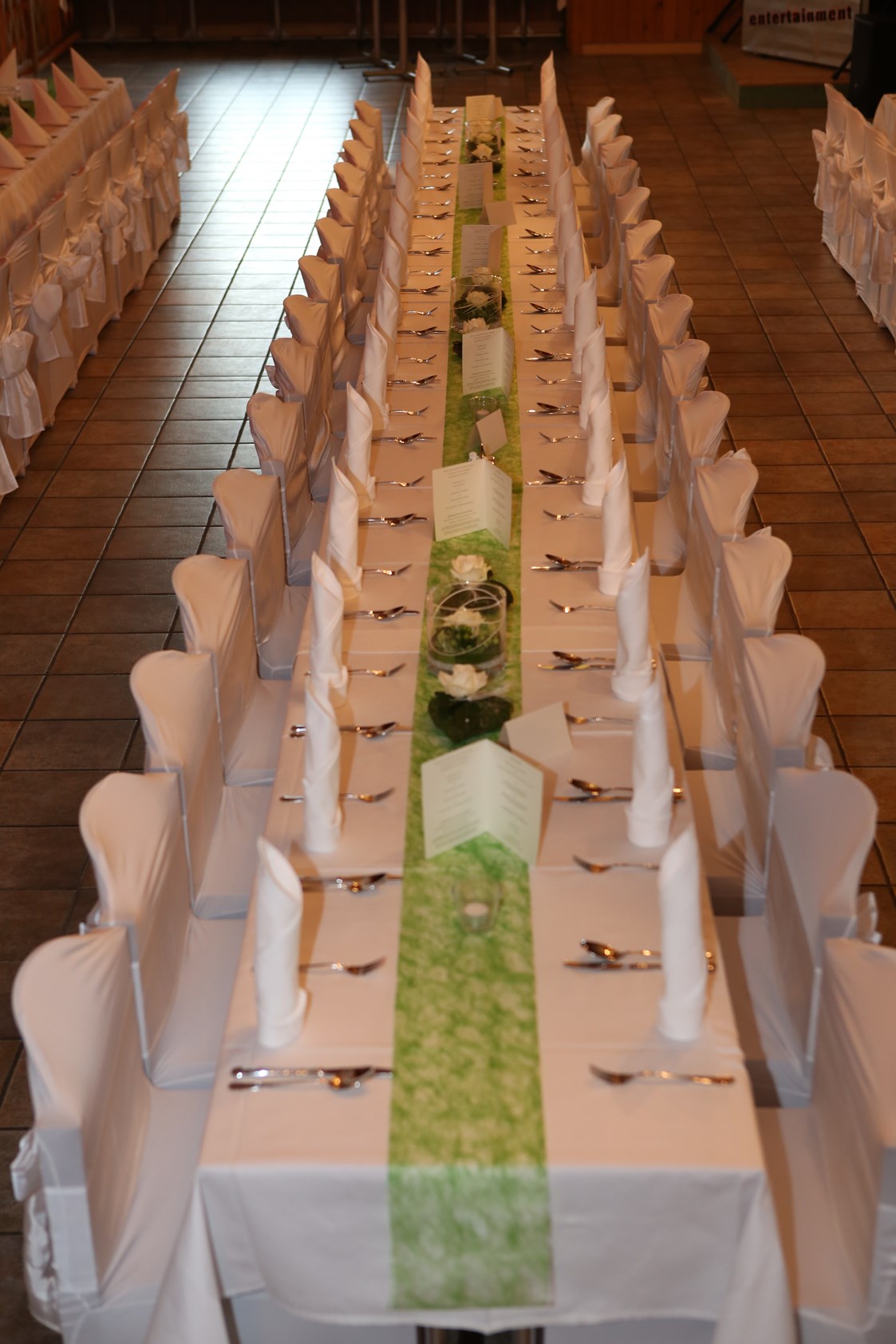 Hochzeitslocation: Tisch für 30 Personen Hochzeit 27.06.2015 - Gasthof Wösner