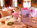 Hochzeitslocation: Landammannsaal festlich gedeckt  - Hotel Gasthof Hirschen Schwarzenberg