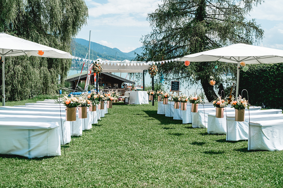 Winterhochzeit - Umgebung: in den Bergen - Bootshaus Tegernsee