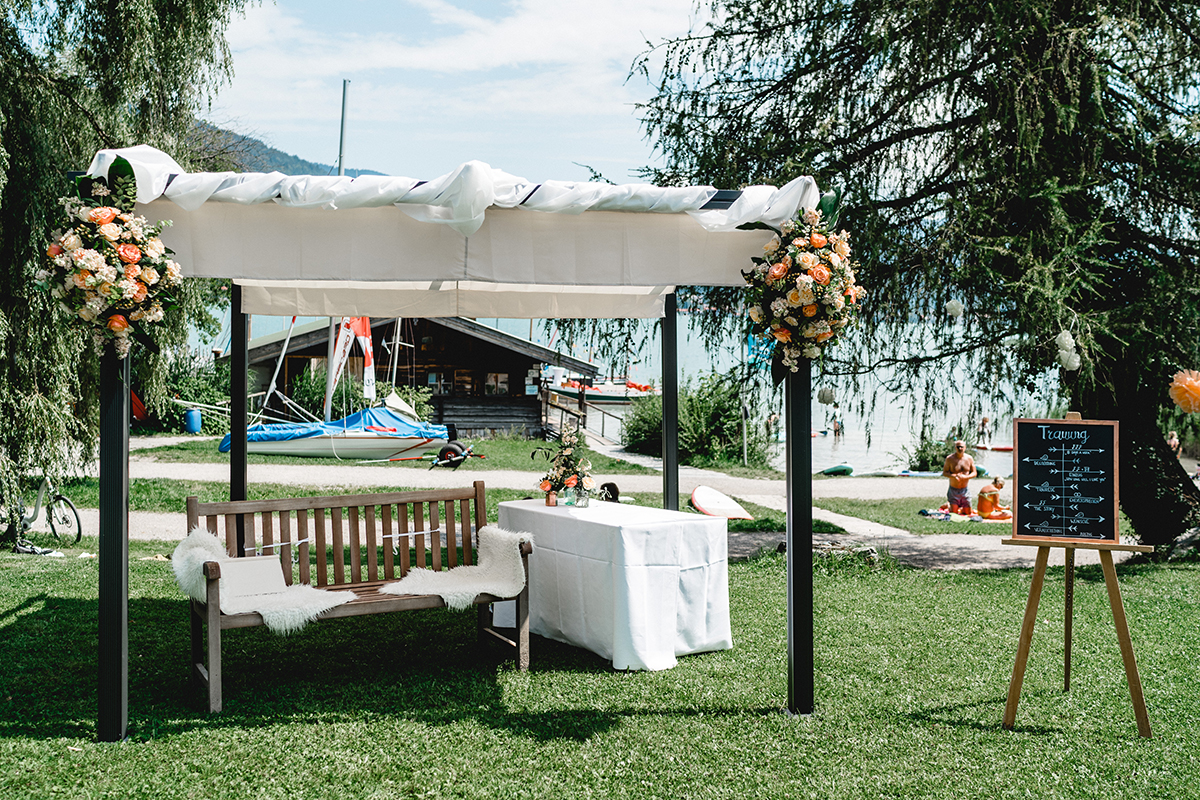 Winterhochzeit - Umgebung: in den Bergen - Bootshaus Tegernsee