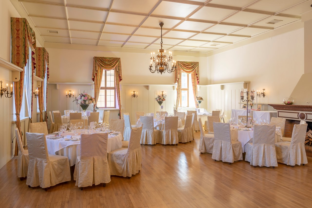 Gasthaus zu Schloss Hellbrunn Angaben zu den Festsälen Trabantensaal