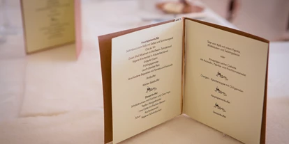 Winterhochzeit - Geeignet für: Hochzeit - Menüs passend zur Dekoration - Hotel Sonnenburg