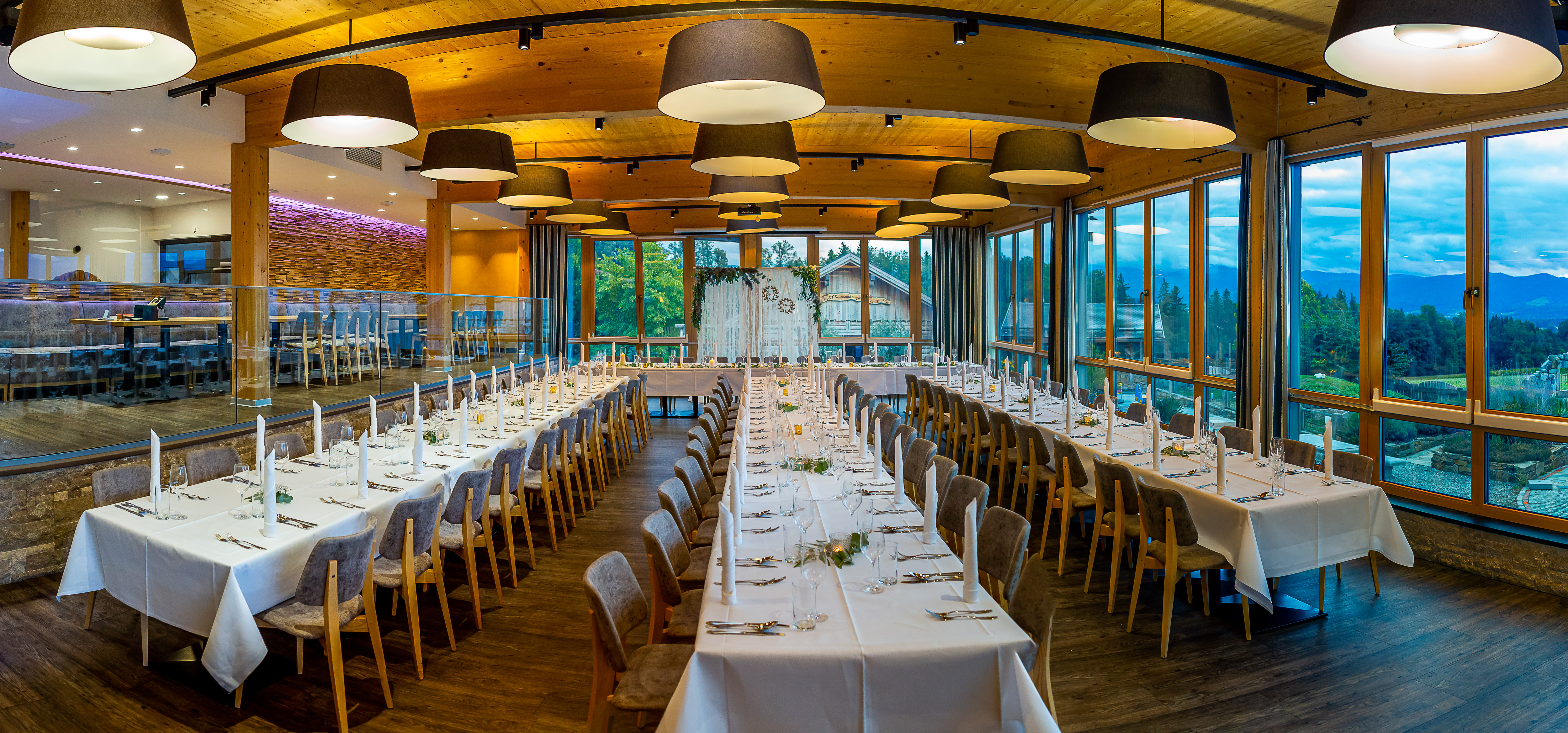 Winterhochzeit - Umgebung: in den Bergen - Wintergarten - Eventgasthof Feichthub