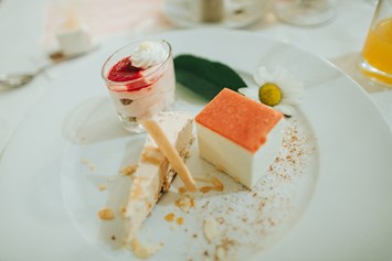 Hochzeitslocation: Dessertvariante im Gasthof Perauer. - Gasthof Perauer