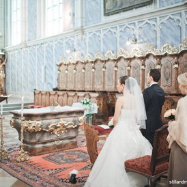 Hochzeitslocation: Eine Trauung im Stift Göttweig in Niederösterreich.
Foto © stillandmotionpictures.com - Benediktinerstift Göttweig