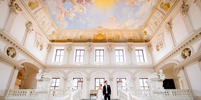 Winterhochzeit - Karlstetten - Festtreppe. - Benediktinerstift Göttweig