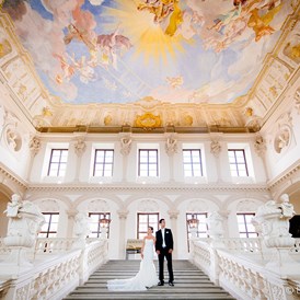 Hochzeitslocation: Festtreppe. - Benediktinerstift Göttweig