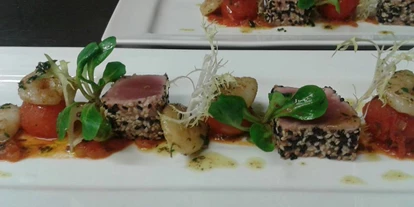 Winterhochzeit - Tirol - Sashimi-Thuna & Garnele - Strandperle Seefeld