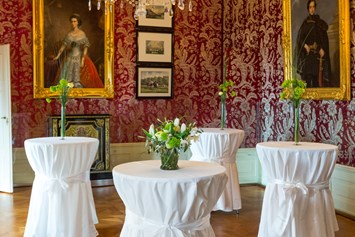 Hochzeitslocation: Stehempfang im roten Salon - Schloss Esterházy