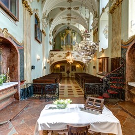 Hochzeitslocation: In der Schlosskapelle können kirchliche Trauungen abgehalten werden. - Schloss Esterházy