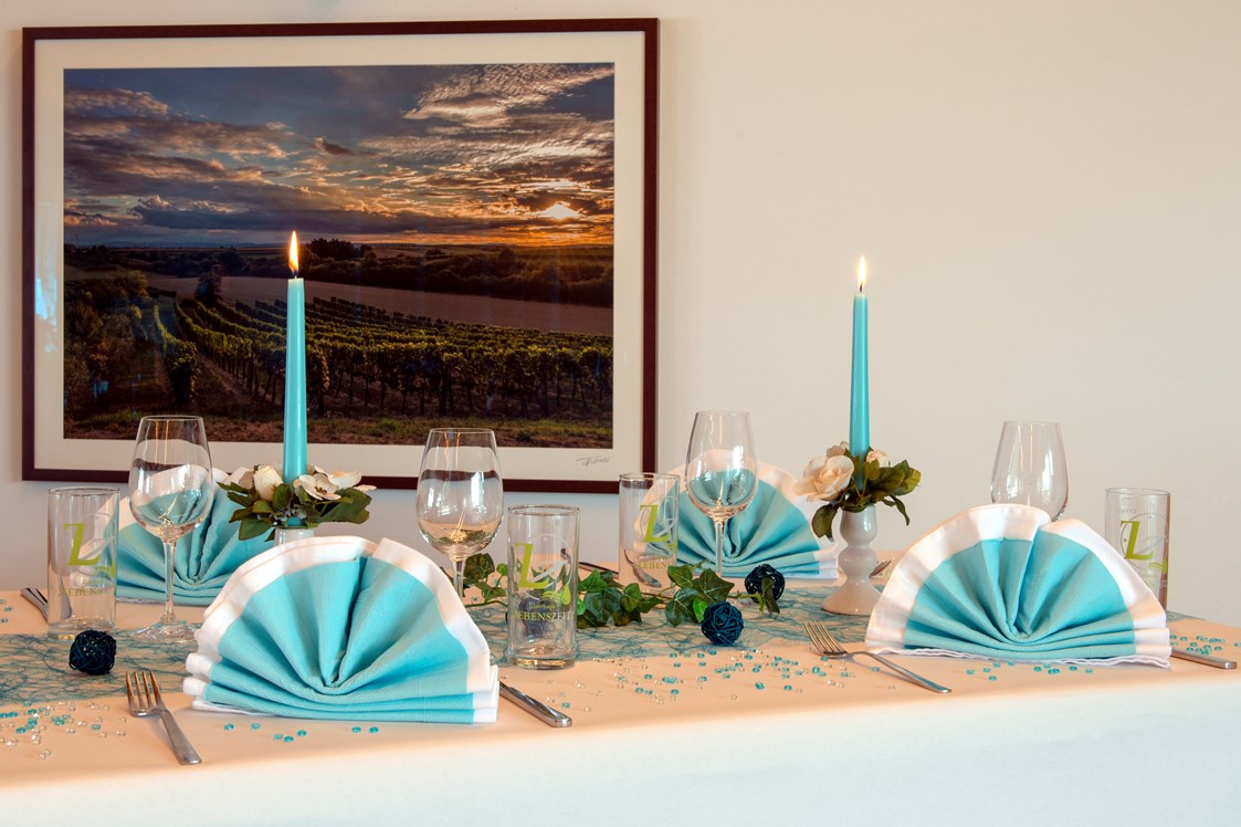 Hochzeitslocation: Tischdekoration #3 - Rochussaal