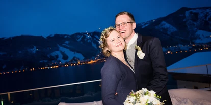 Winterhochzeit - Geeignet für: Hochzeit - Das Bellevue eignet sich ideal für Winterhochzeiten vor verschneiter Kulisse und Blick auf Zell am See. - Seehotel Bellevue****s