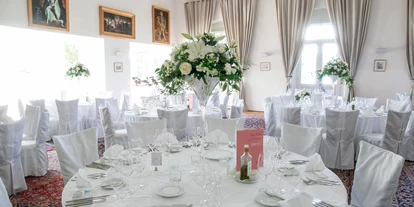Winterhochzeit - Art der Location: Schloss - Der Saal für das Dinner. - Schloss Maria Loretto